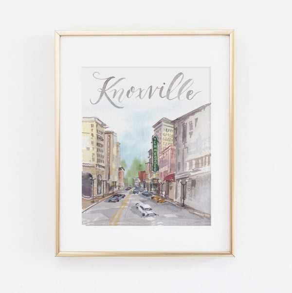 Knoxville TN Theatre Sign Print 11x14 - Cami Monet