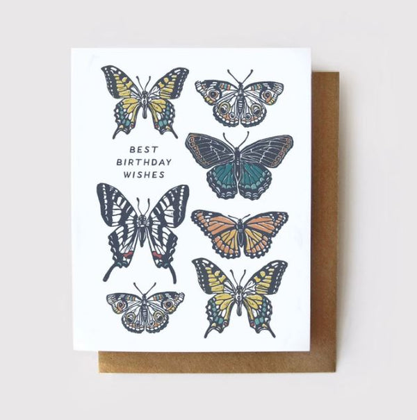 Best Birthday Wishes Butterfly Card