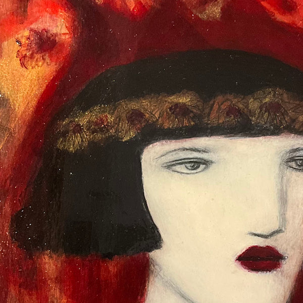 Alizarine Crimson Portrait - Cynthia Markert