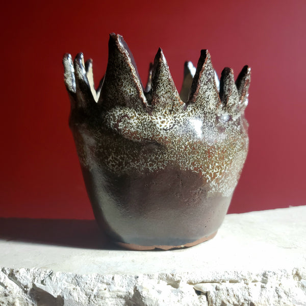 Baffled Crown Planter - Michael Arpino Ceramics