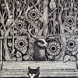 Piano in Woods Print
