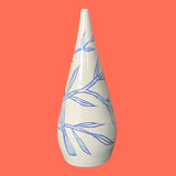 Ivory with Blue Branches & Bird Vase - Bailey Fritz