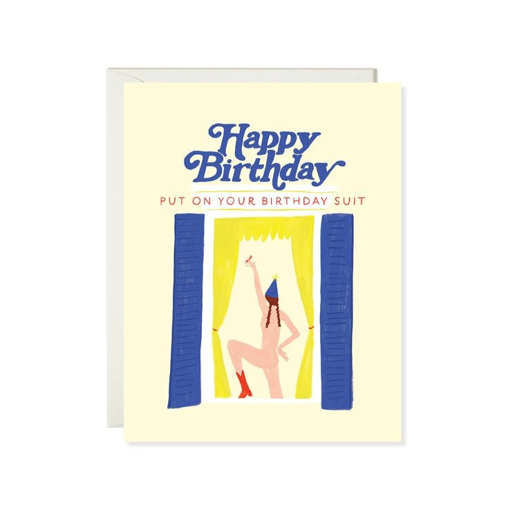 Birthday pantsuit Card Birthday Suit, Happy Birthday Card, Pantsuit Nation,  Illustrated Card, Greeting Card, Cute Card, Funny Card -  Canada