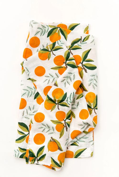Clementine Baby Swaddle Blanket