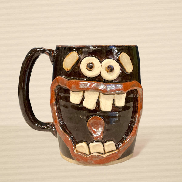 Brown Tooth and Tongue Mug