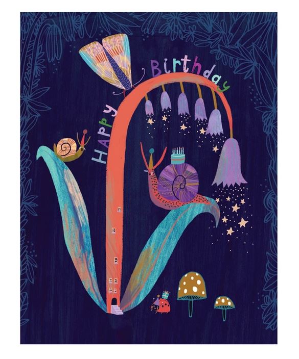 Bluebells Birthday Card