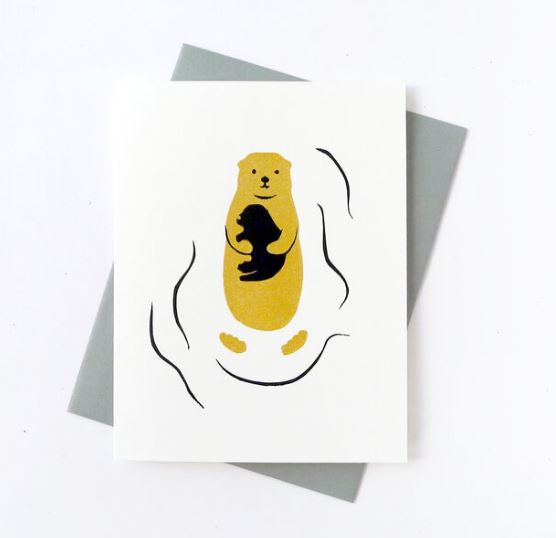 Otter Baby Card