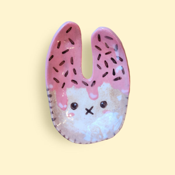 Bunny Cookie Dish - Pink