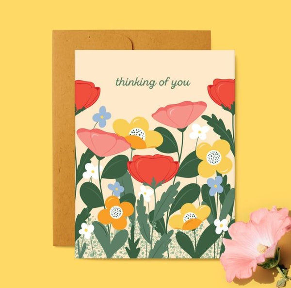 Thinking of You Wildflower Meadow Card