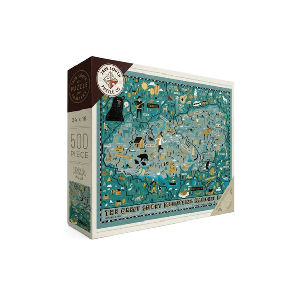 Great Smoky Mountains Map Puzzle