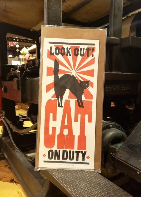 Cat on Duty Print - Hatch Show Print