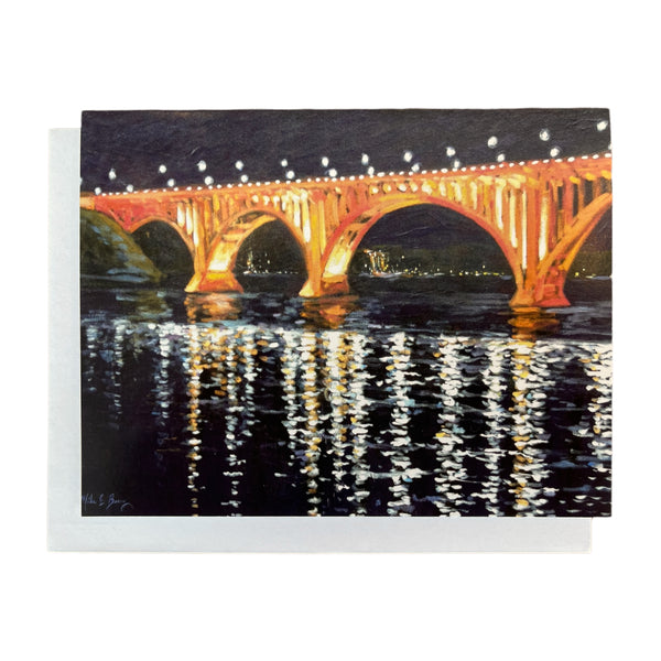 Henley St Bridge at Night - Art