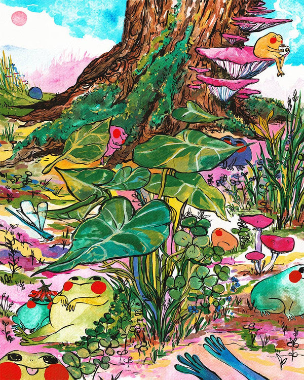 Print - "Frog Scene" - 8 x 10