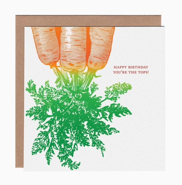 You are tops carrot birthday - Ampersand M Studio