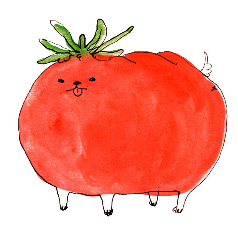 Print - "Tomato Dog" - 8 x 8