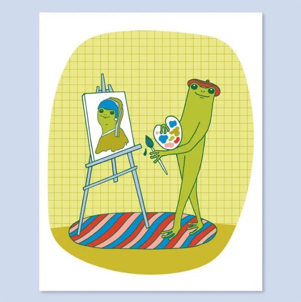 Artist Frog Print