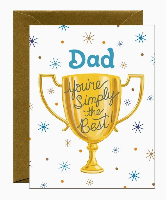 Simply the Best Dad Trophy - Father's Day