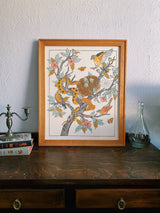 Hummingbirds + Passionflowers 16x20" Giclee Print