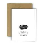 HEART THIS WORLD IS BS Greeting Card