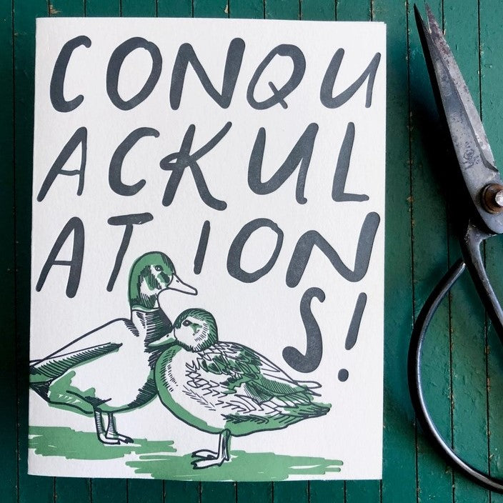 Conquackulations Duck - Congratulations