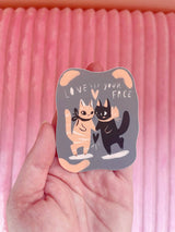 Love your face sticker