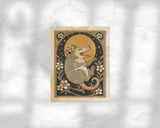 Art Nouveau Celestial Possum Sticker