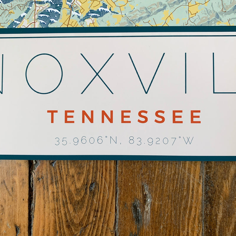 Knoxville Map - Horizontal