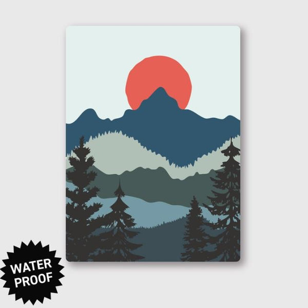 Forest Sun Sticker