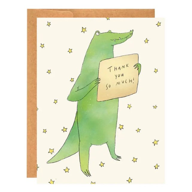 Alligator Thank You Card