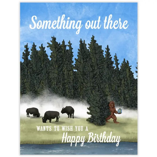 Sasquatch Birthday Card