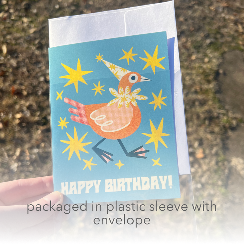 Happy Birthday A2 Blank Card With Envelope