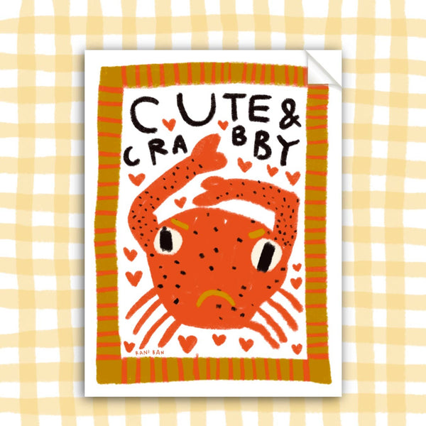 CUTE & CRABBY Sticker - Rani Ban