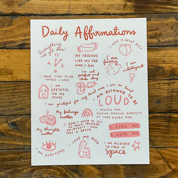 Daily Affirmations Print