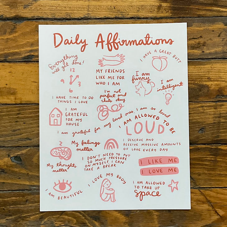 Daily Affirmations Print