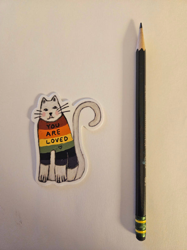 Cat Rainbow Love Sticker