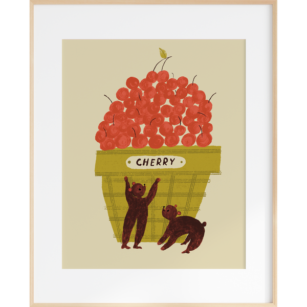 Cherry Bears | 8x10 Art Print