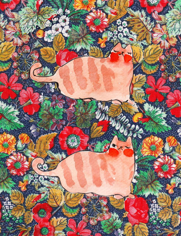 Print - "Resting Cat / Taking a Peek" - 8 x 10
