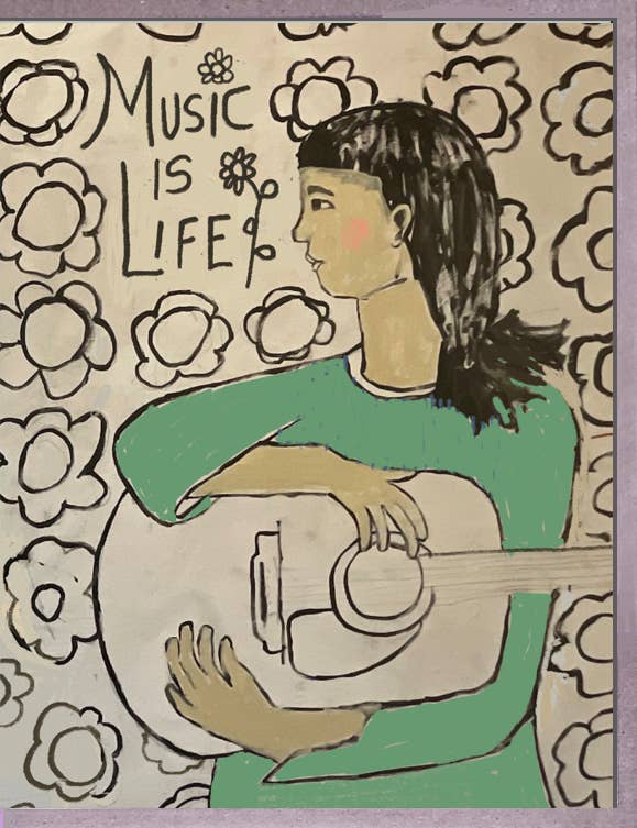Music is Life Art Card