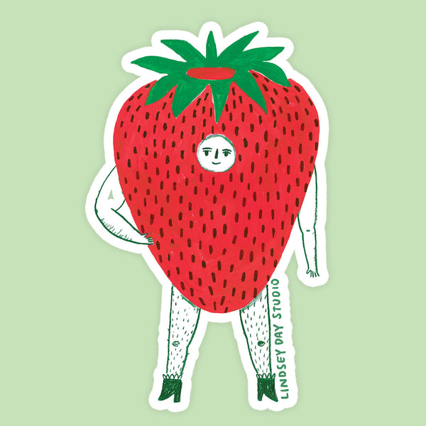 Mr. Strawberry Sticker
