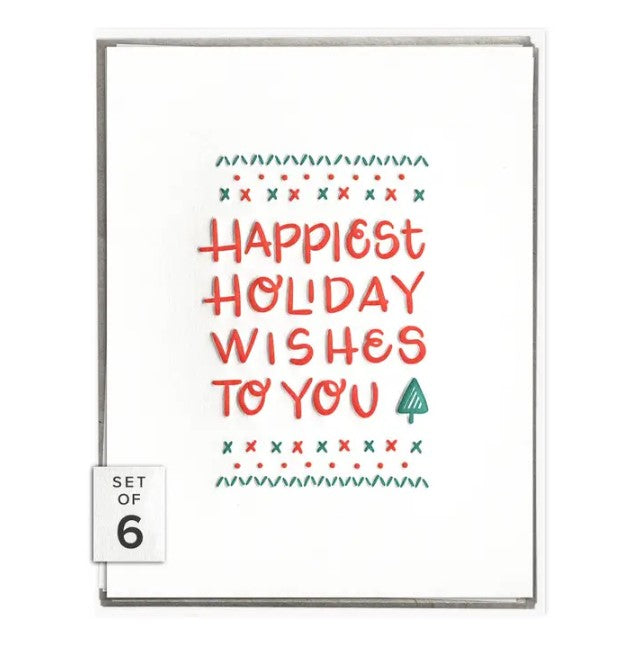 Happiest Holiday Wishes - Boxed Set of 6