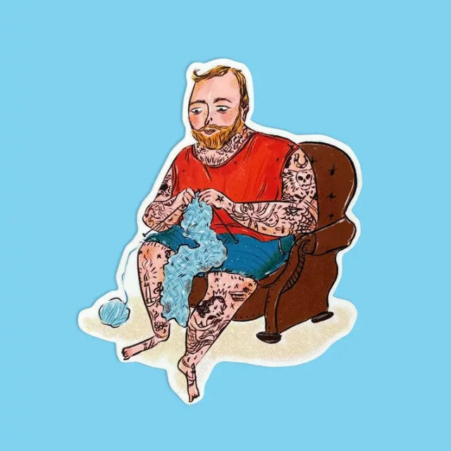 Tattooed Knitter Sticker