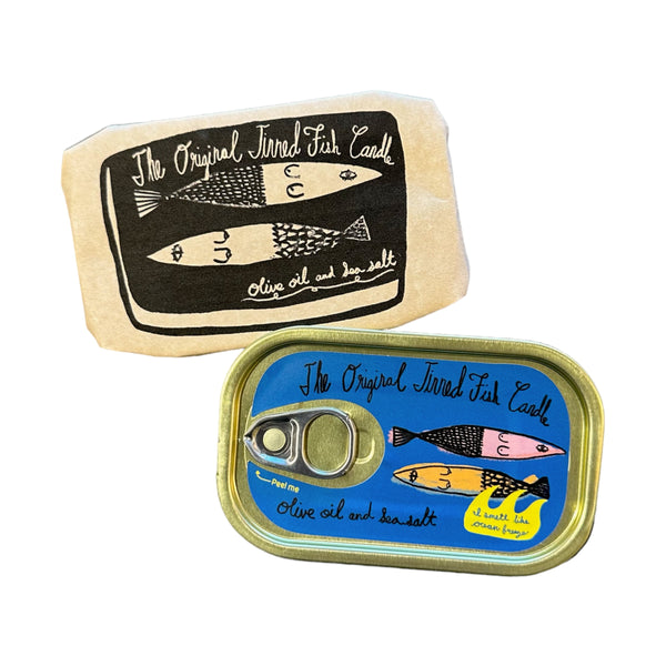 TINNED FISH CANDLE - OLIVE OIL & SEA SALT