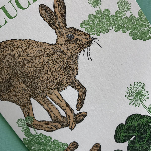 Shamrock Good Luck Card