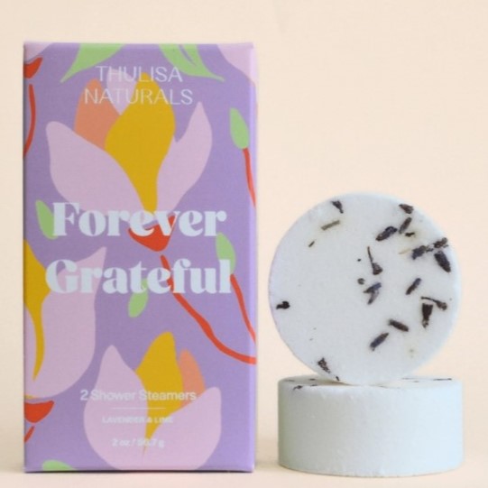 Forever Grateful Lavender & Lime Shower Steamers - Thulisa Naturals Apothecary