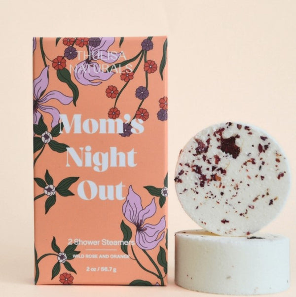 Mom's Night Out Wild Rose & Orange Shower Steamers - Thulisa Naturals Apothecary