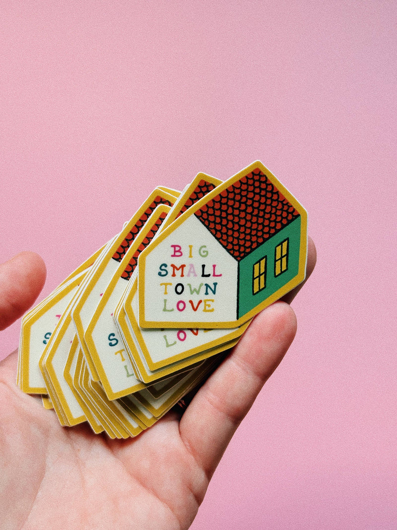 Small Town Love Sticker