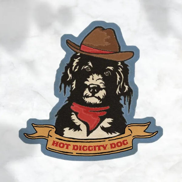 Hot Diggity Dog Sticker