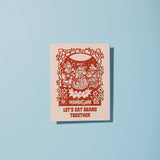 Let's Eat Beans Together Blank A2 Card With Envelope