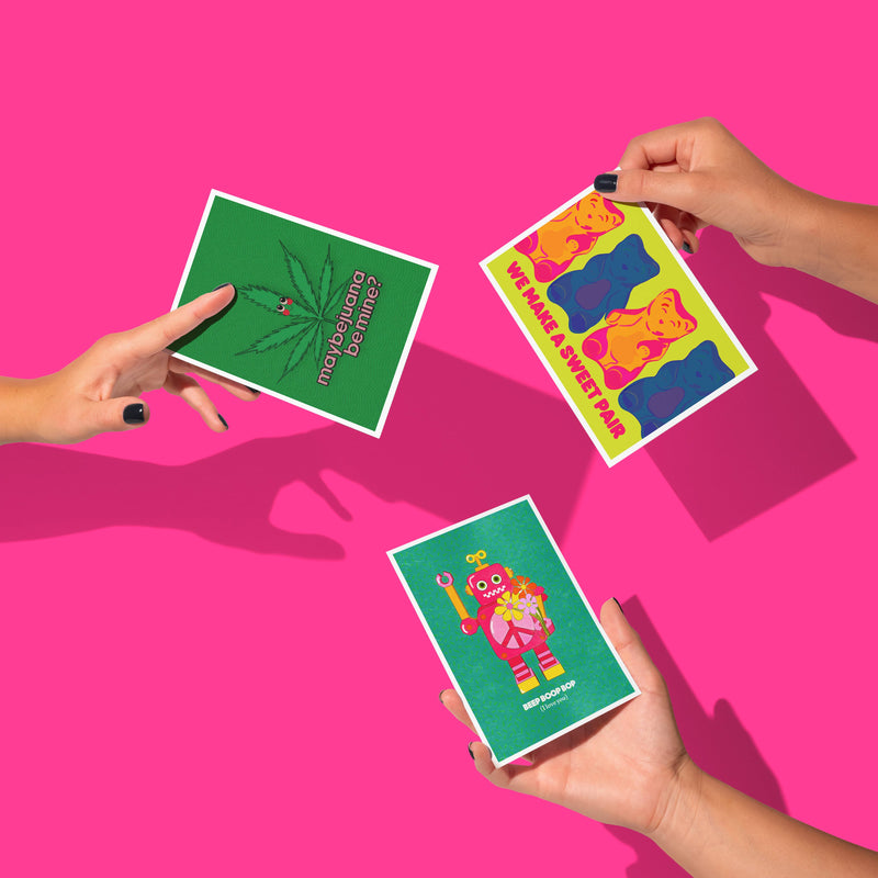 Beep Boop Bop (I Love You) Robot Greeting Card