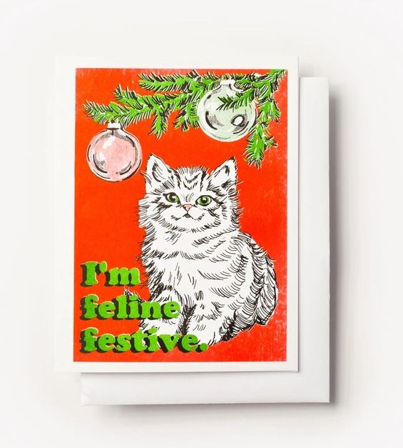 Feline Festive Card